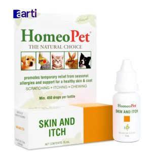 HomeoPet Piel y picazón, alivio seguro y natural de la picazón para perros y gatos