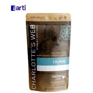 Charlotte's Web, masticables calmantes para perros, sabor a pollo, 60 unidades