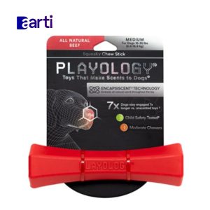 Playology Juguete para perros perfumado con mantequilla de maní L
