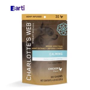 Charlotte's Web, masticables calmantes para perros, sabor a pollo, 30 unidades