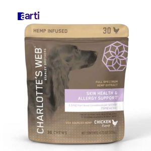 Charlotte's Web, masticables para mascotas para alergias y salud de la piel x30 und