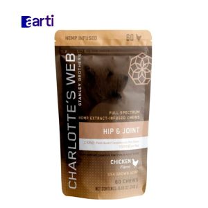 Charlotte's Web, masticables para caderas y articulaciones para perros 60 und