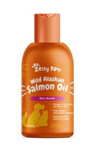 Zesty Paws - Aceite puro de salmón silvestre de Alaska para perros y gatos 8 OZ