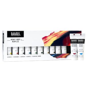 Set de acrílico Heavy Body - 12 x 59 ml - Clásicos