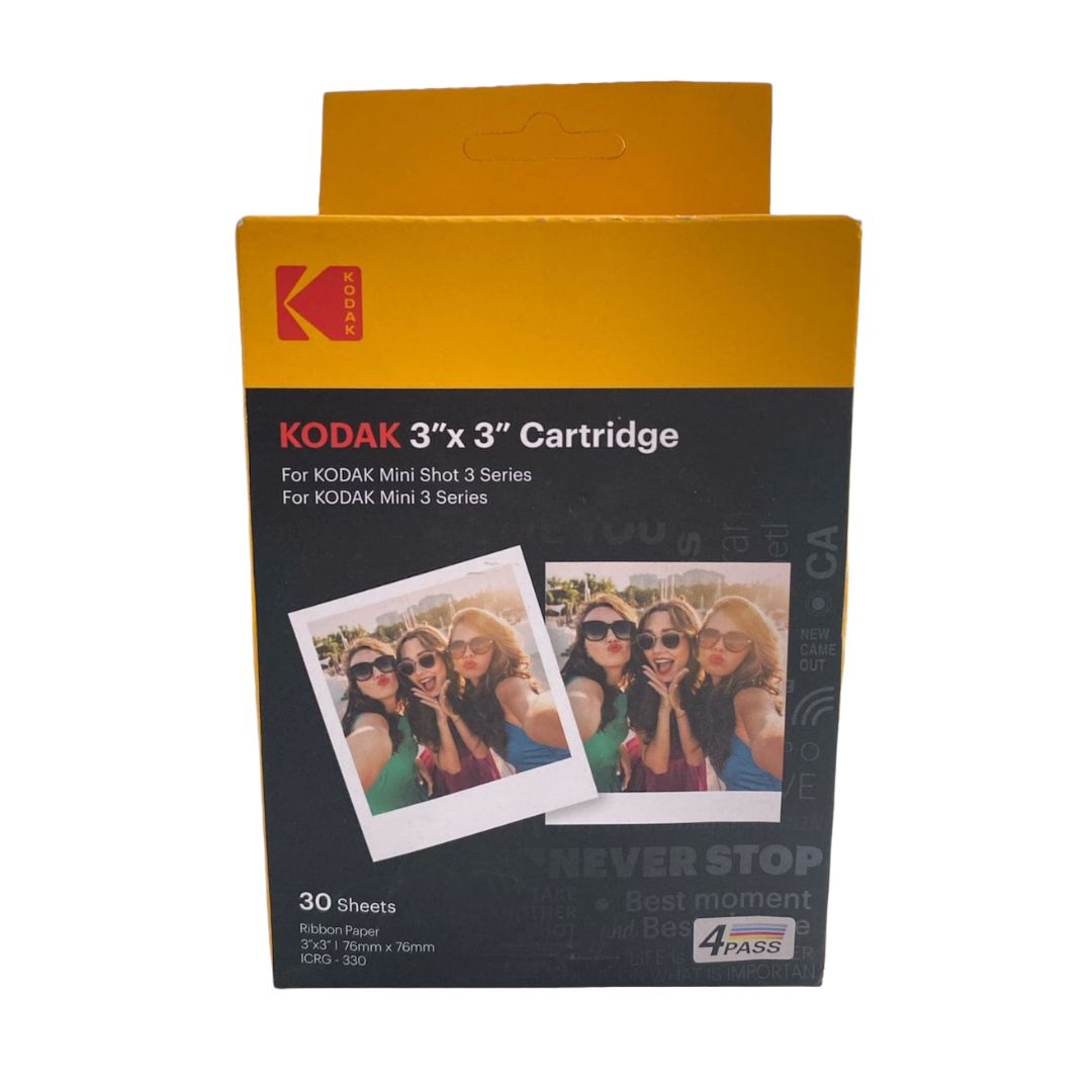 Cartucho KODAK de 3" x 3" x 30 hojas