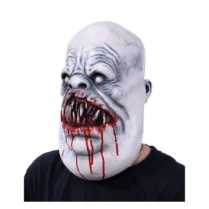 Máscara de látex de monstruo fantasma y espantoso