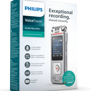 Grabadora De Voz Philips Dvt4110 De 8 Gb, Plateada