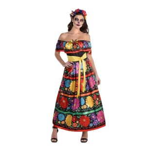 Disfraz de calavera de azúcar para Mujer S y M